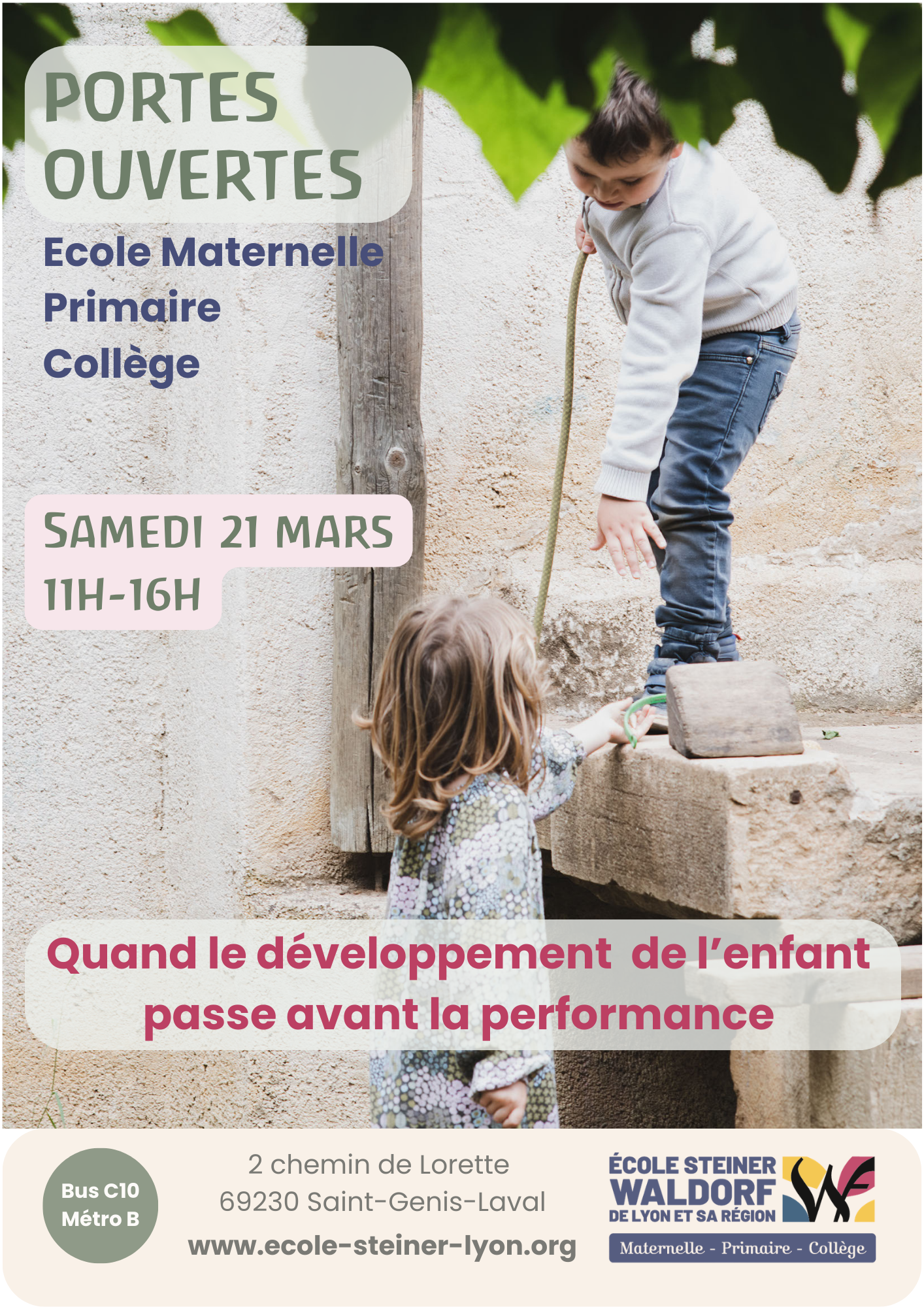 Journée portes ouvertes à l’École Steiner-Waldorf de Lyon